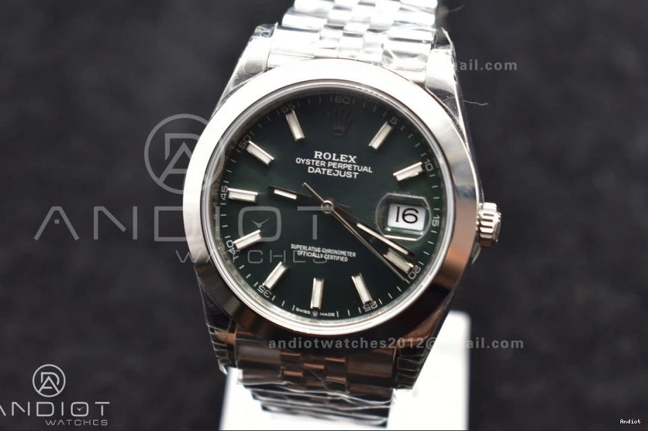 On 41 Best Jubilee VS3235 VSF 1:1 904L Dial DateJust Green SS Bracelet Edition 126300 0319